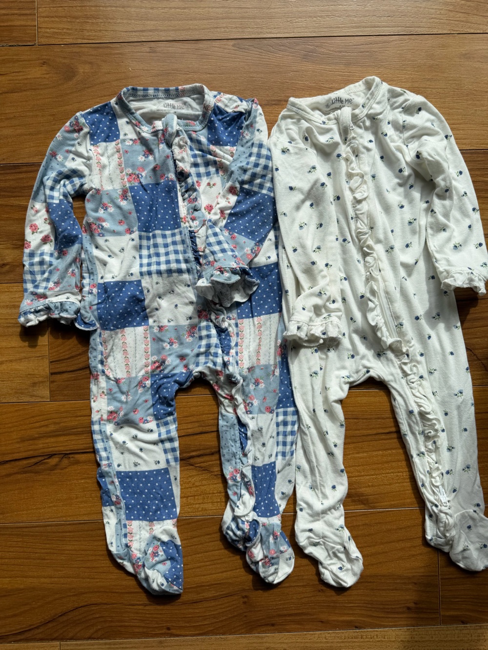 2 pieces set Size 6m Little Me Cottagecore Bamboo onesies